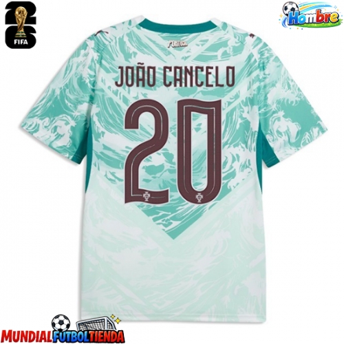 Camiseta Portugal Joao Cancelo #20 Segunda Equipación Replica Mundial 2026 mangas cortas